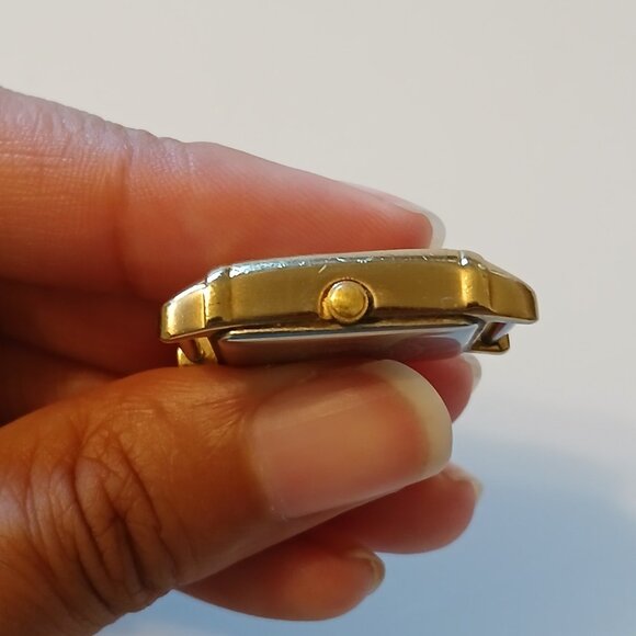 Citizen Eco-Drive Women Gold Tone Rectangle Dial B023-S001561 Watch Case - Picture 9 of 12